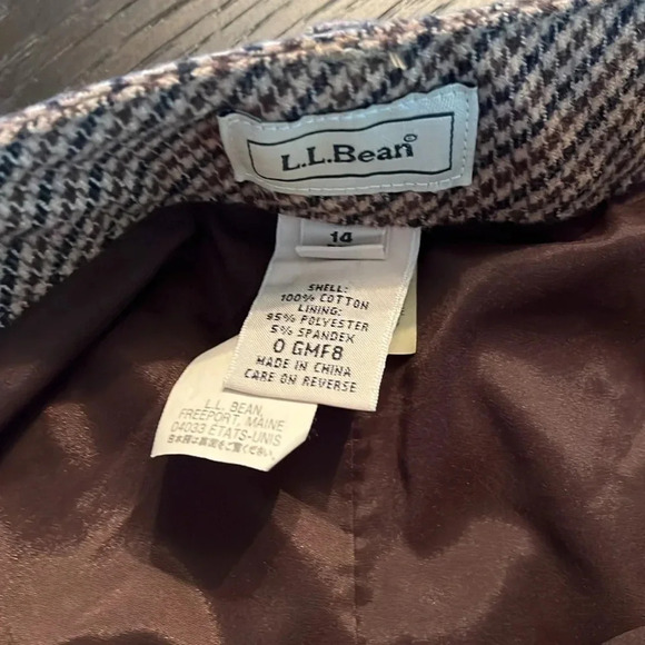 ⭐️LL Bean wide leg lined trousers size 14 petite - Picture 4 of 8